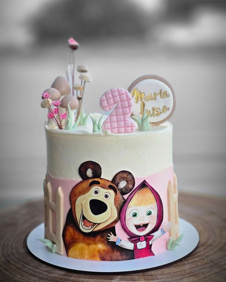 Masha's Furry Friend Cake