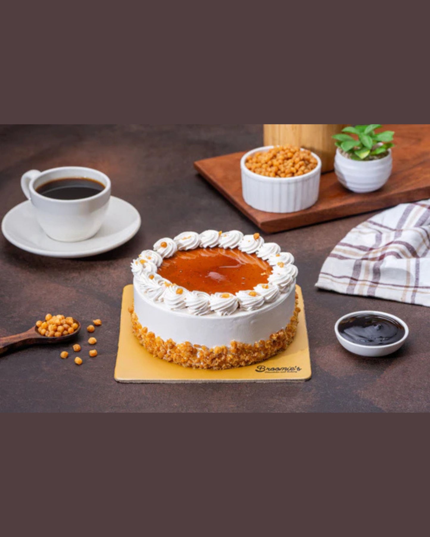 Rich Butterscotch Crunch Cake