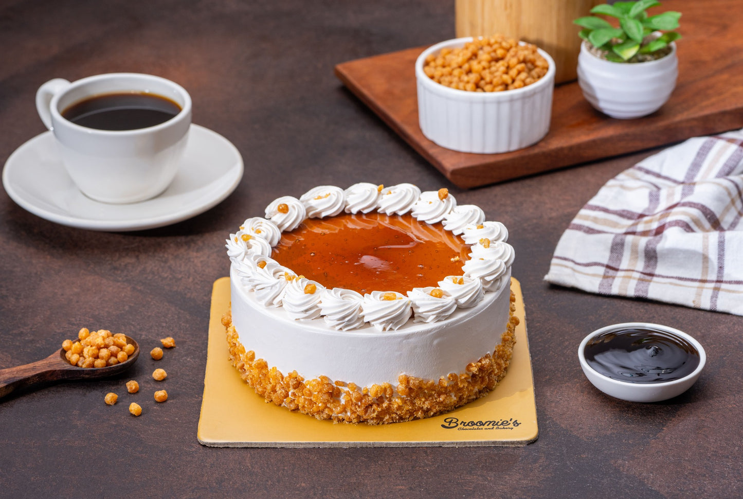 Rich Butterscotch Crunch Cake