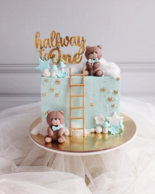 Little Star sky-blue  Cake