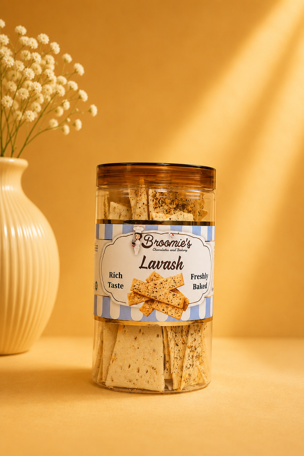 Fresh Eggless Lavash Crackers Pack - Broomies Bakery Faridabad