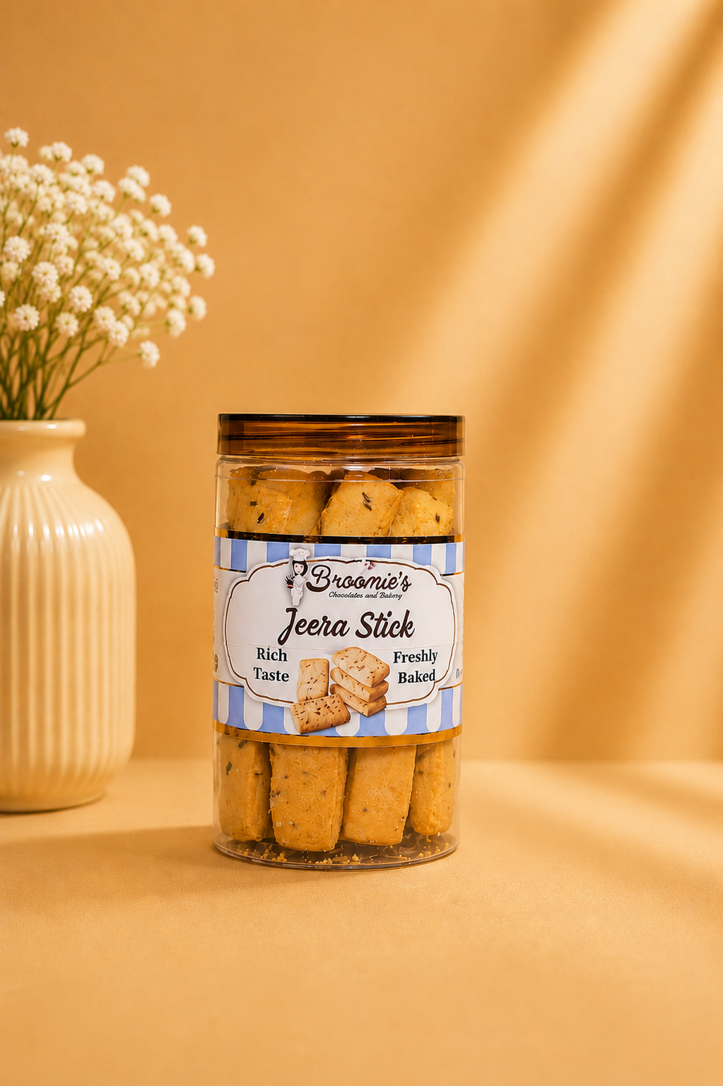 Fresh Eggless Jeera Stick Jar - Broomies Bakery Faridabad
