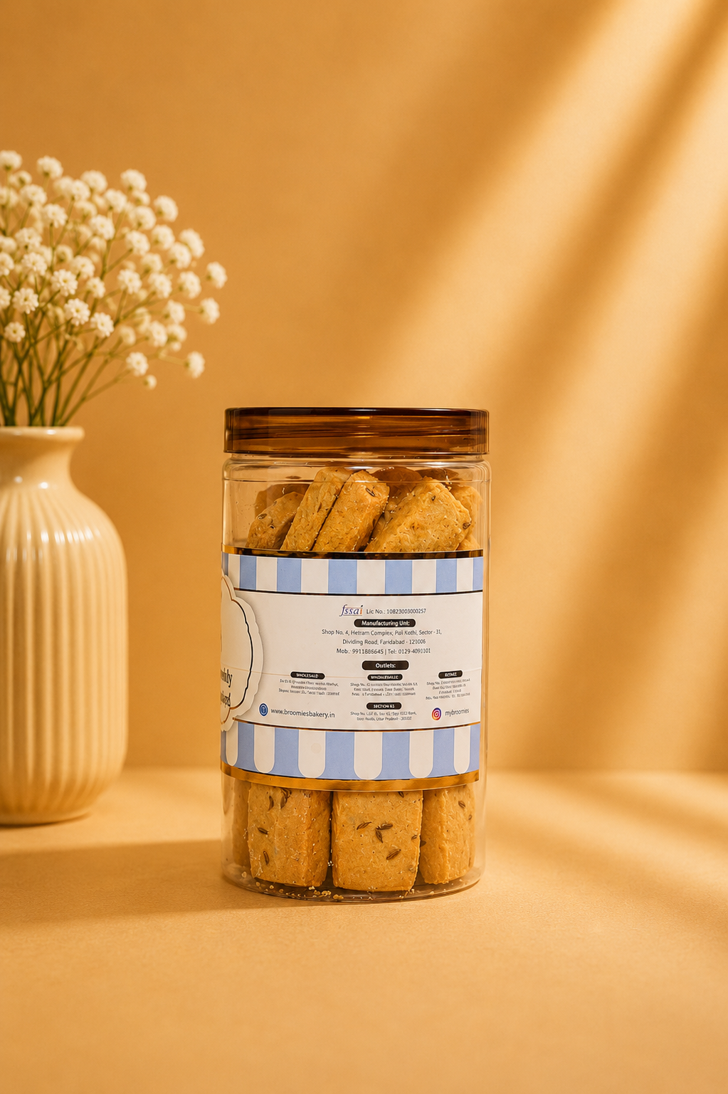 Fresh Eggless Jeera Stick Jar - Broomies Bakery Faridabad