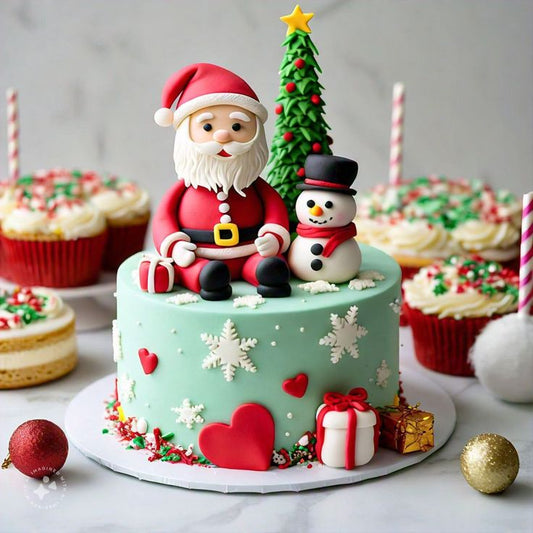 Frosty Christmas Fantasy Cake