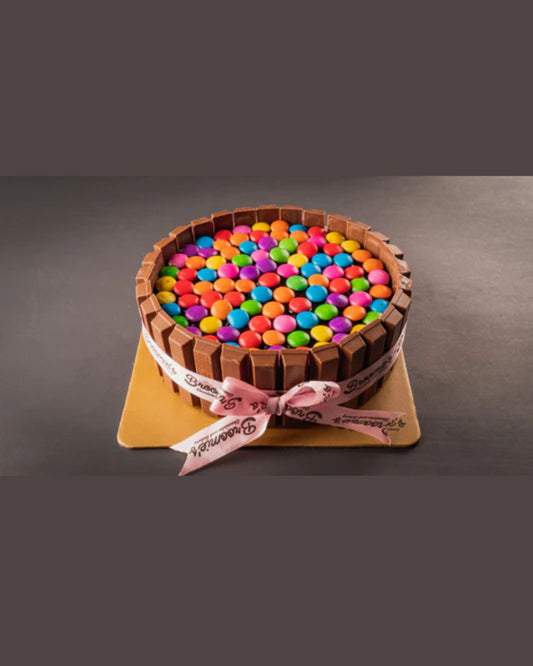 Kit-Kat Gems Cake