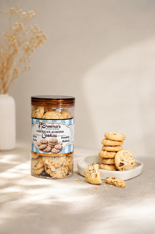 Fresh Eggless American Almond Cookies Jar - Broomies Bakery Faridabad