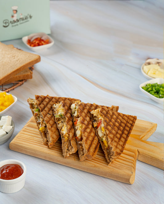 Exotic Cheese and Vegie Sandwich