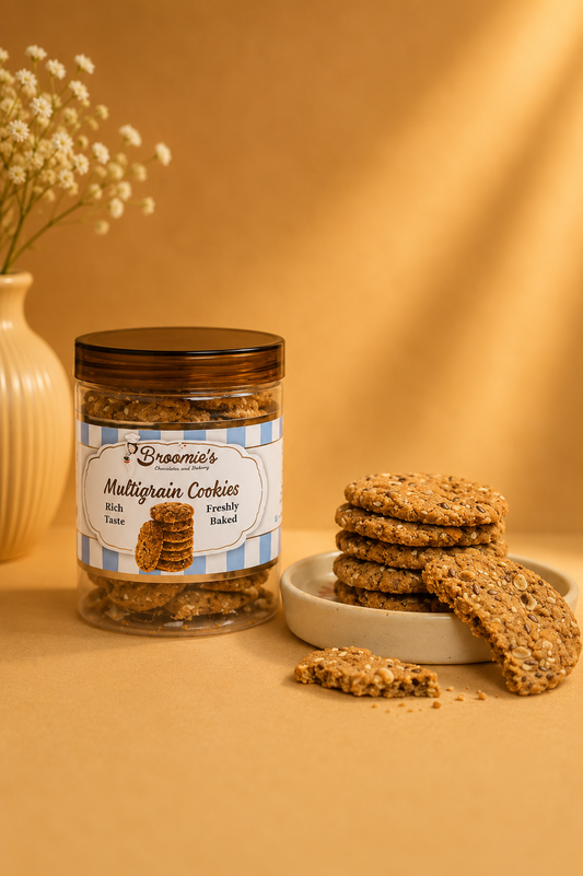 Fresh Eggless Multigrain Cookies Jar - Broomies Bakery Faridabad