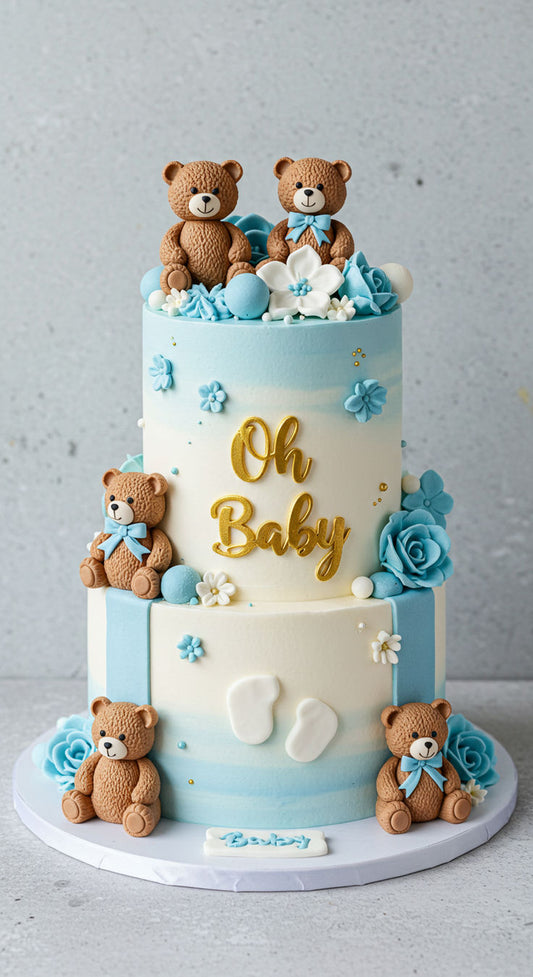 Baby Boy 1st Birthday Cake